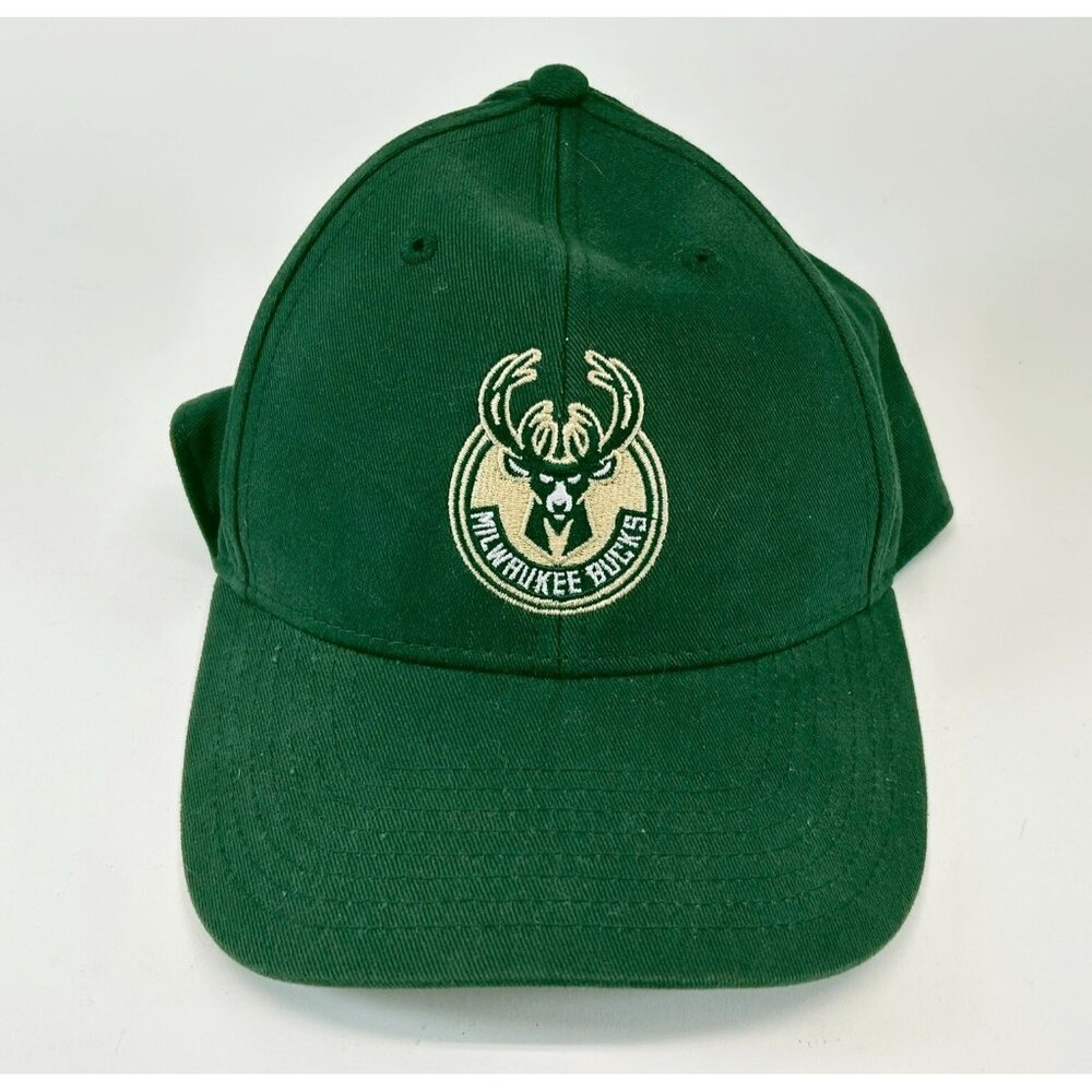 NBA Milwaukee Bucks MVP Dark Green Hat with Gold Emblem Cap Adjustable NEW